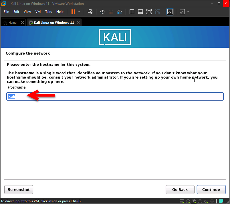 Configure the network