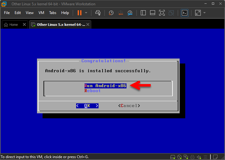 Run Android x86