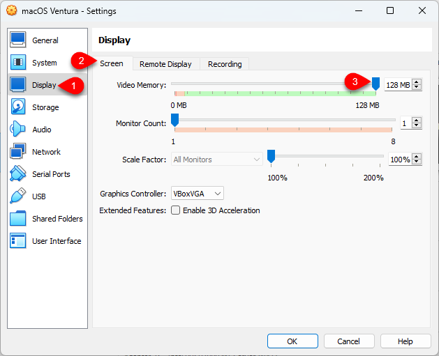 Increase the video memory