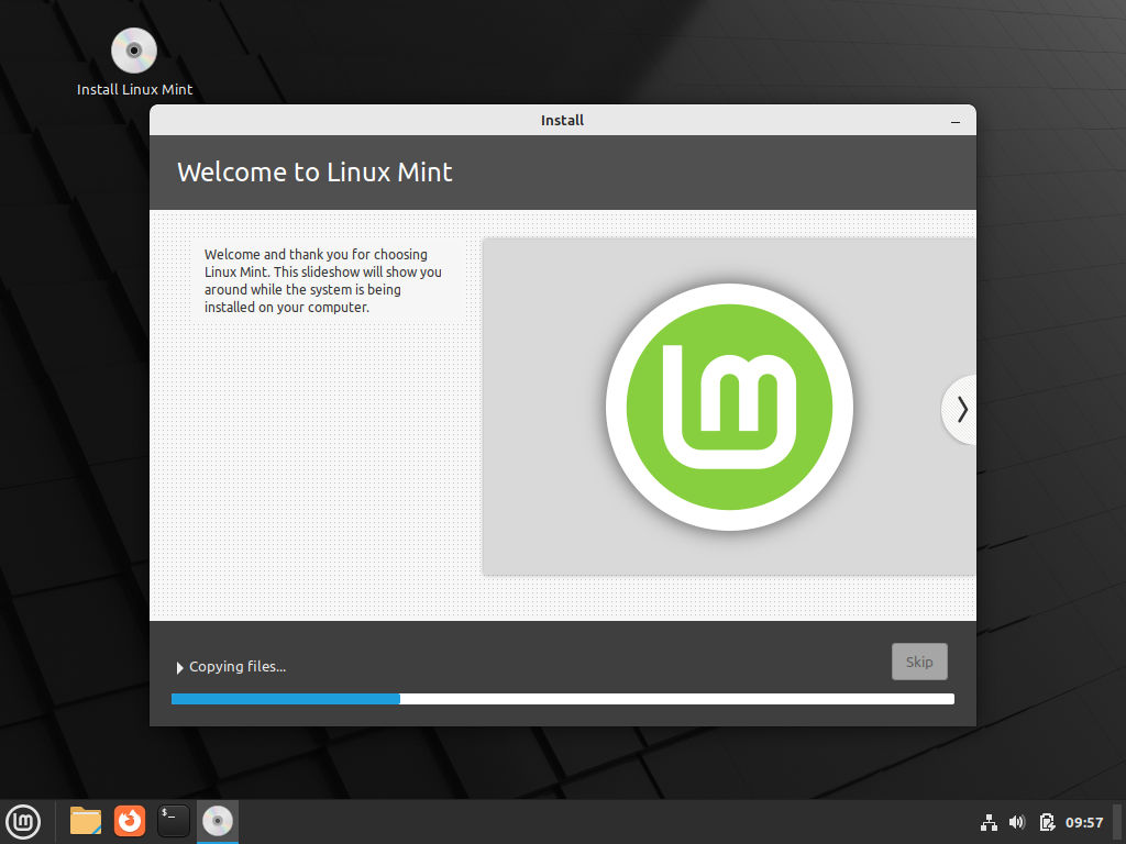 Installing Linux Mint
