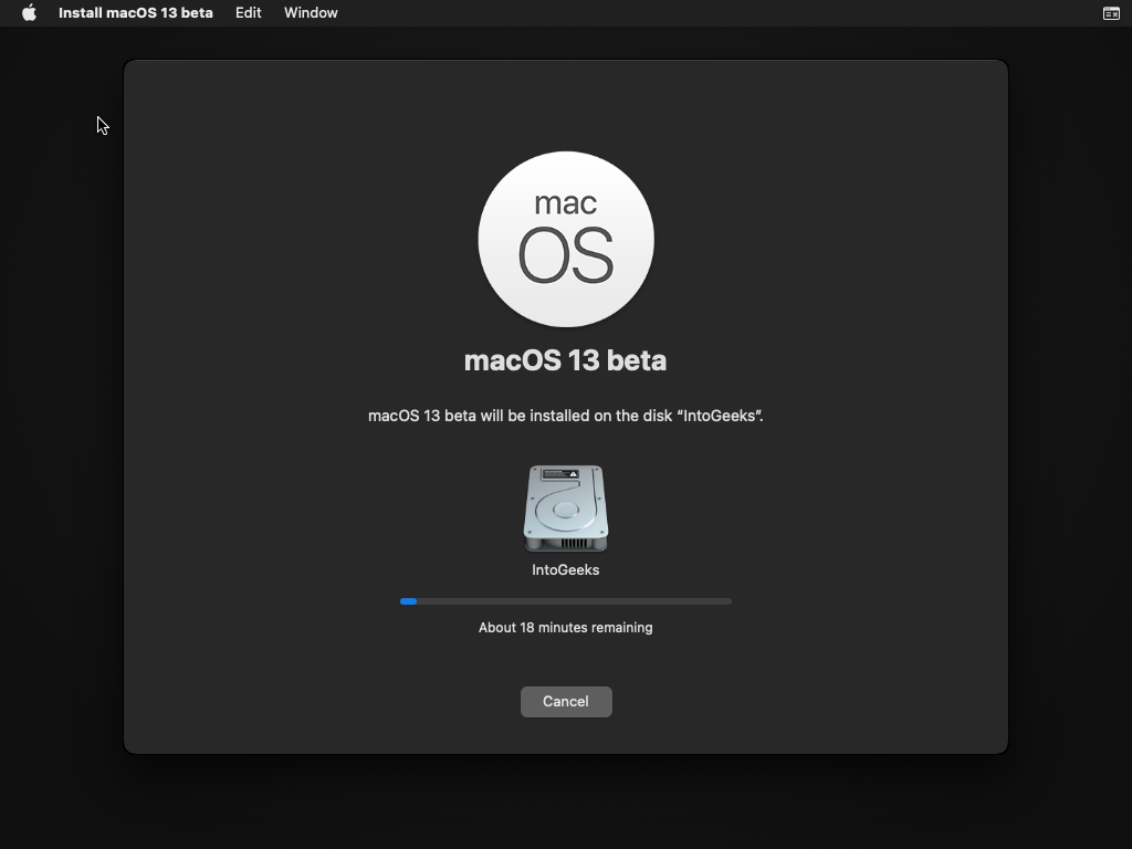 Installing macOS Ventura on VirtualBox