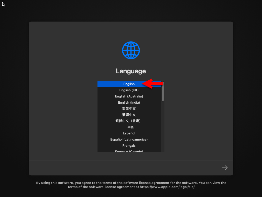 Select your language