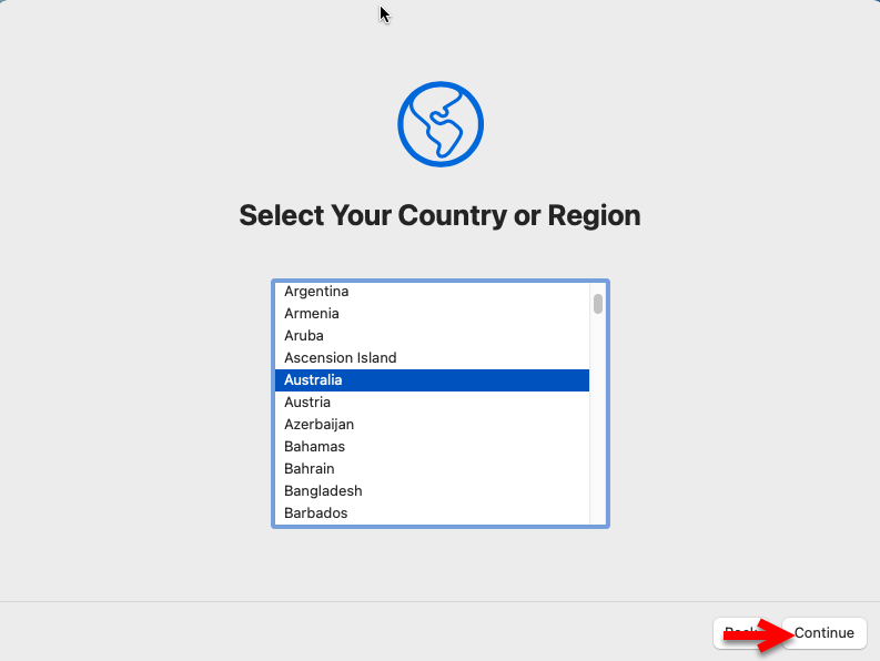 Select your country