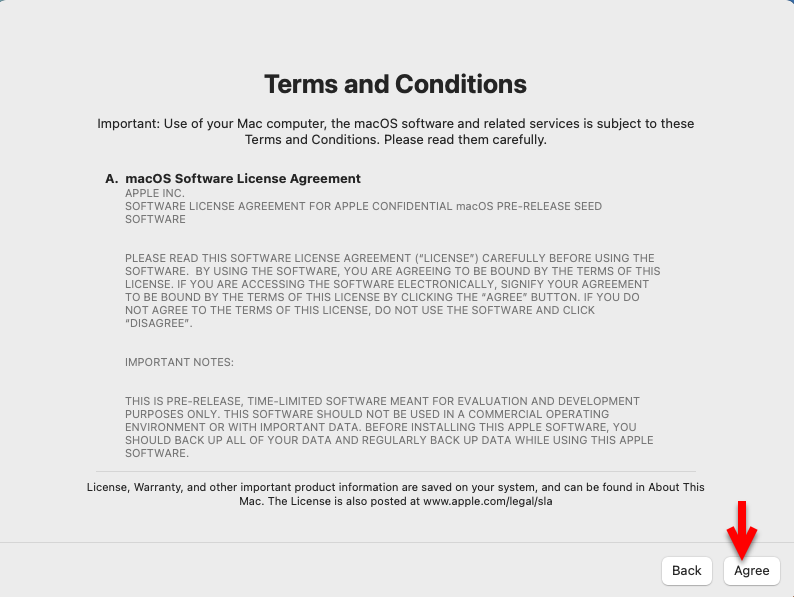 Agree with terms and conditions