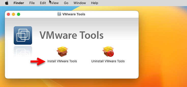 Install VMware Tools