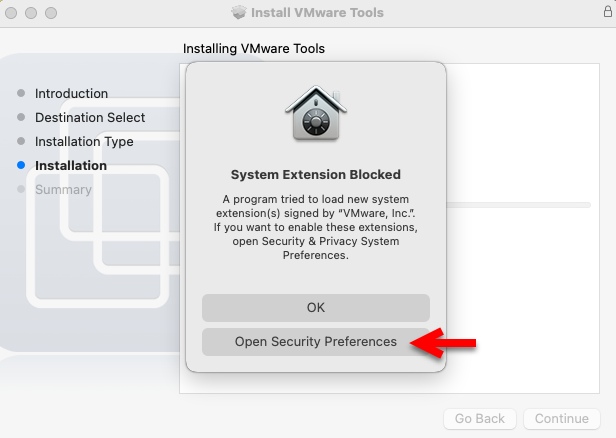 Open system preferences