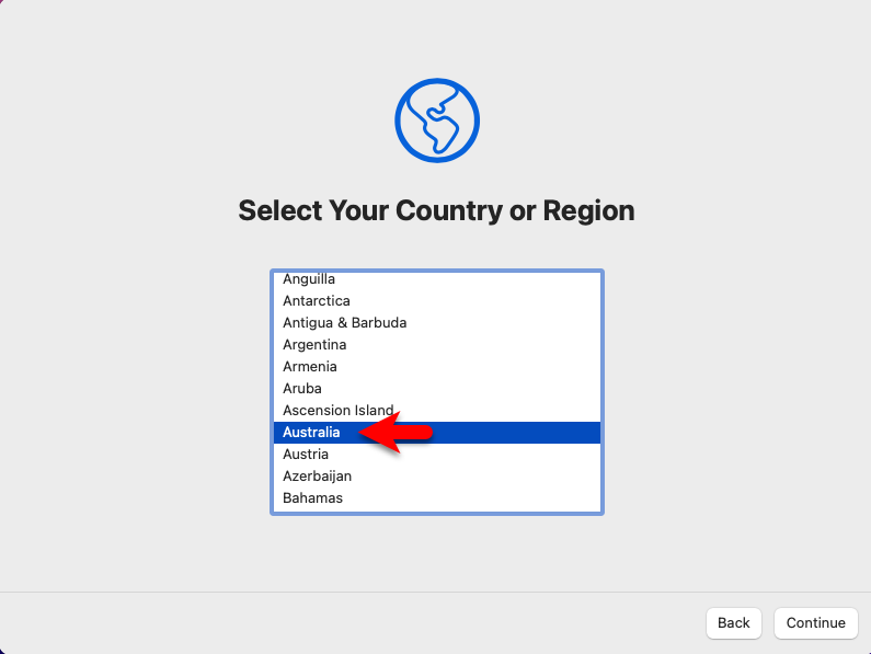 Select your country