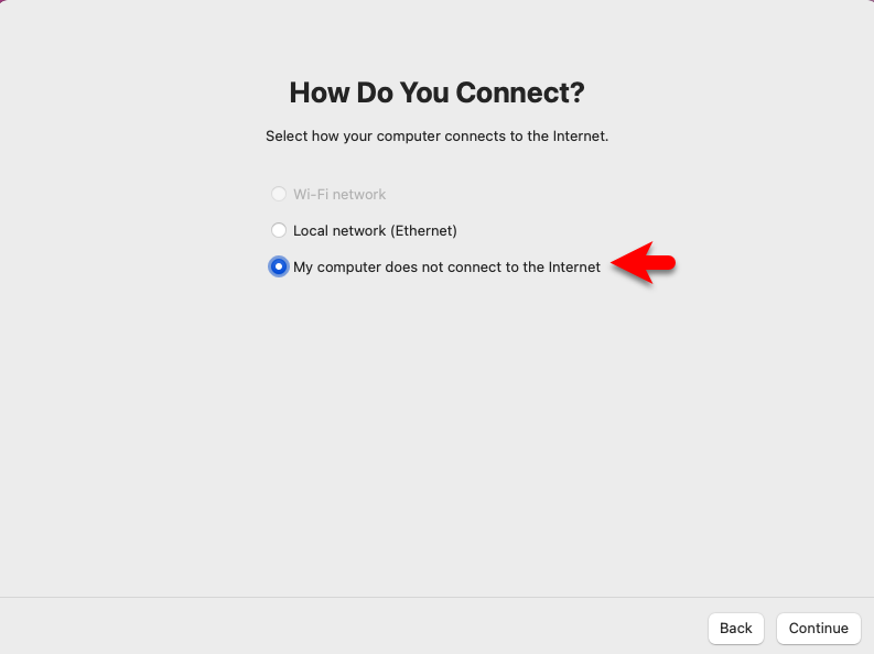 Internet connection