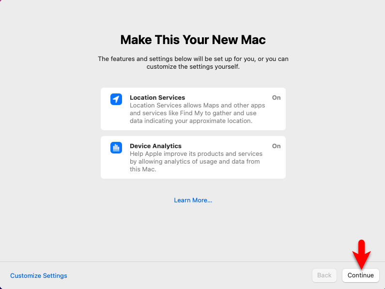 Make your new Mac