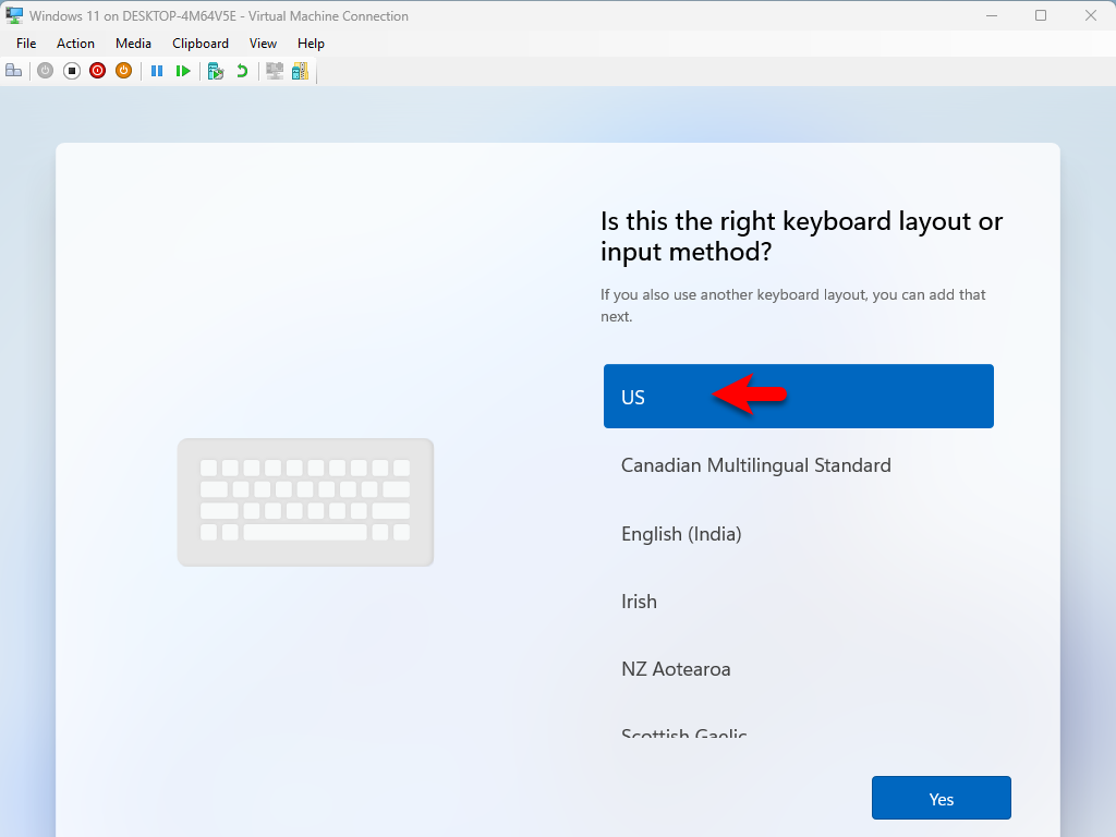 keyboard layout