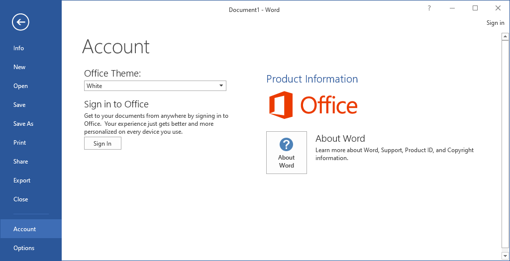 Microsoft Office activated