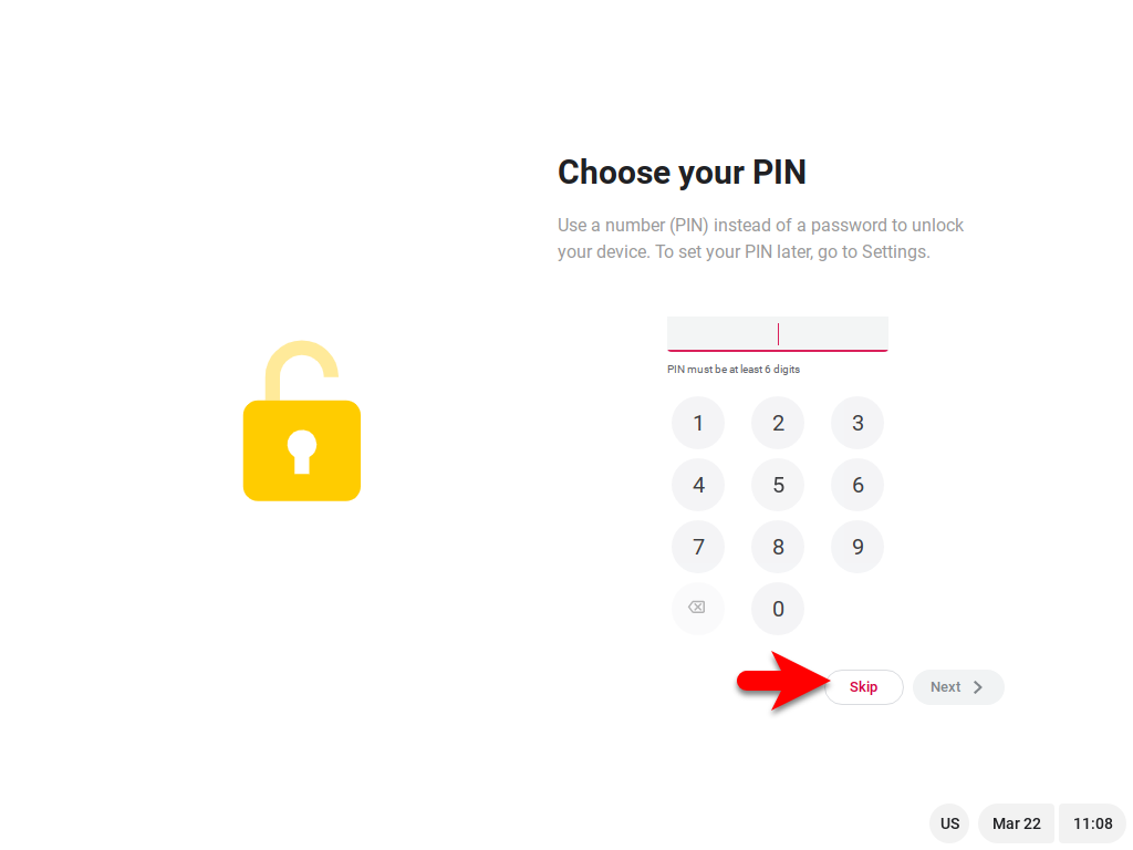 Create a PIN