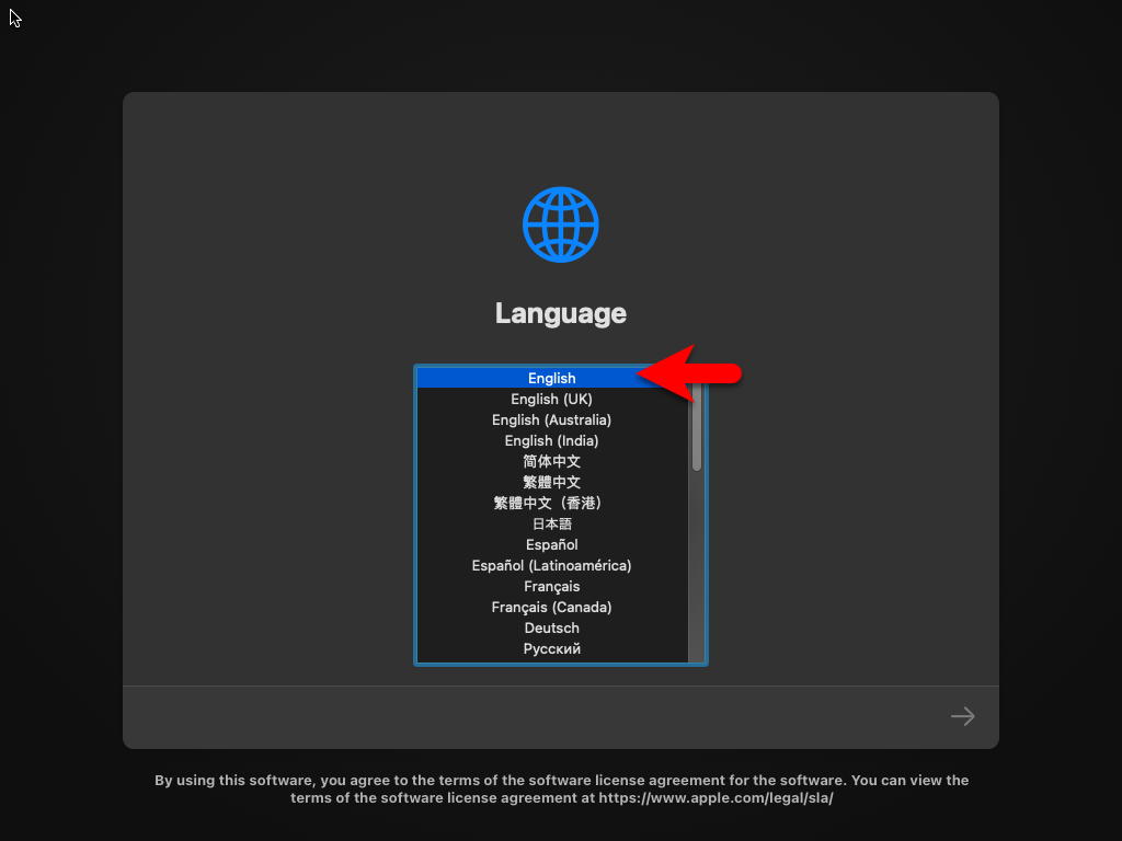 Select your language