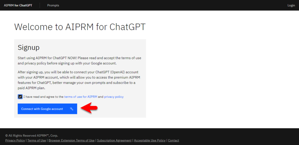 Connect AIPRM with ChatGPT