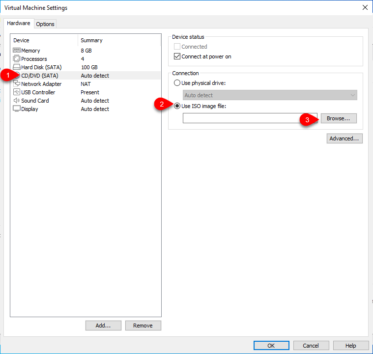 Use ISO Image file