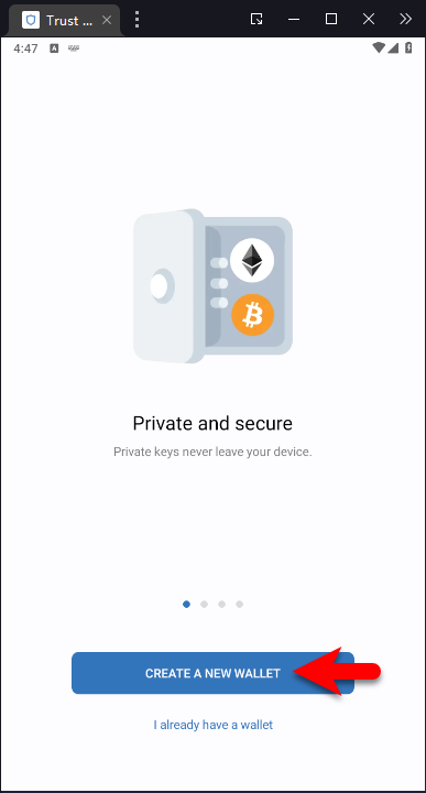 Create Trust Wallet