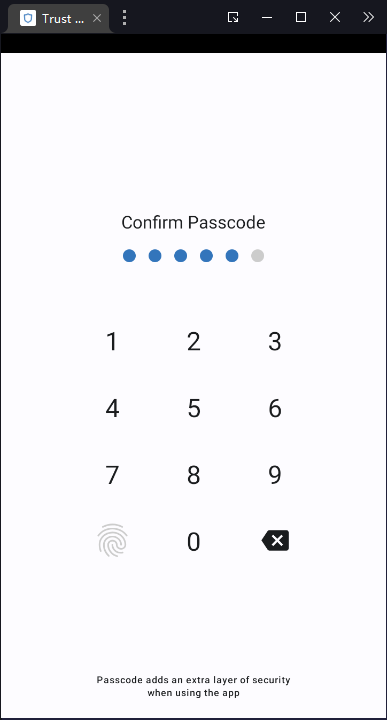 Create passcode