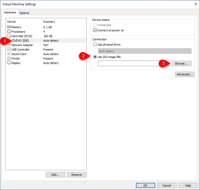 Insert Zorin OS ISO Image file