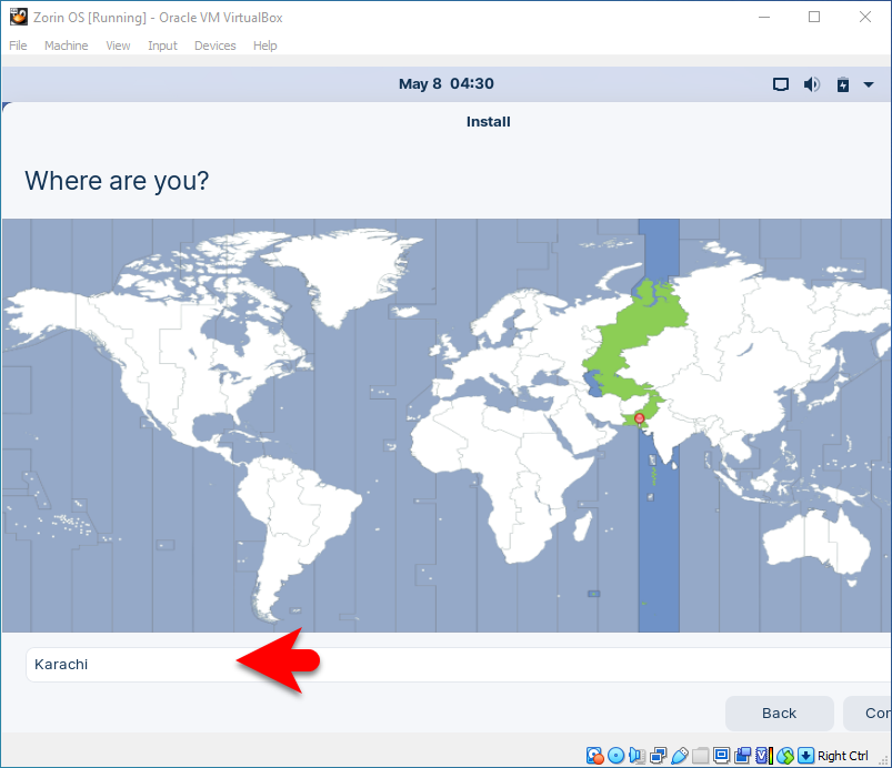 Choose your timezone