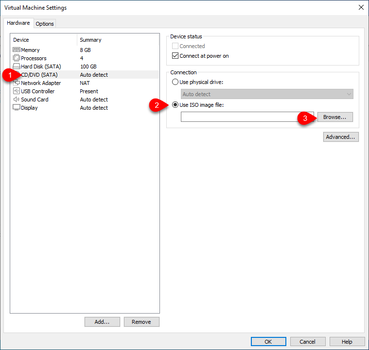 Use ISO image file