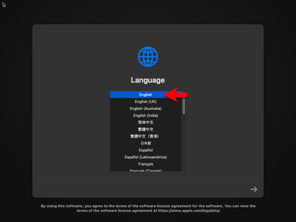 Select your language