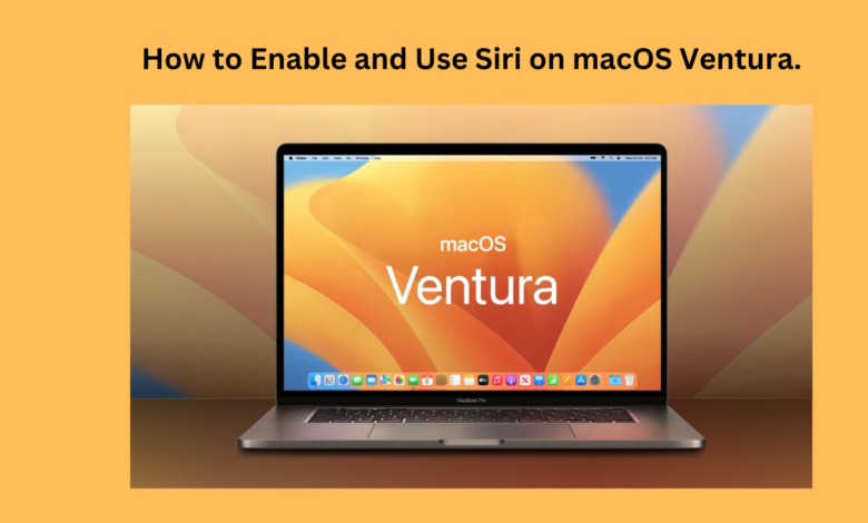 How to Enable and Use Siri on macOS Ventura.