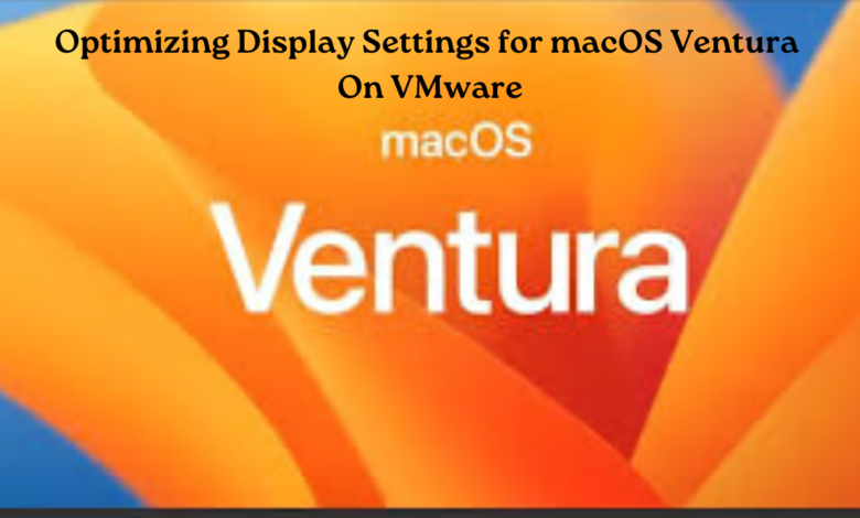 Optimizing Display Settings for macOS Ventura On VMware